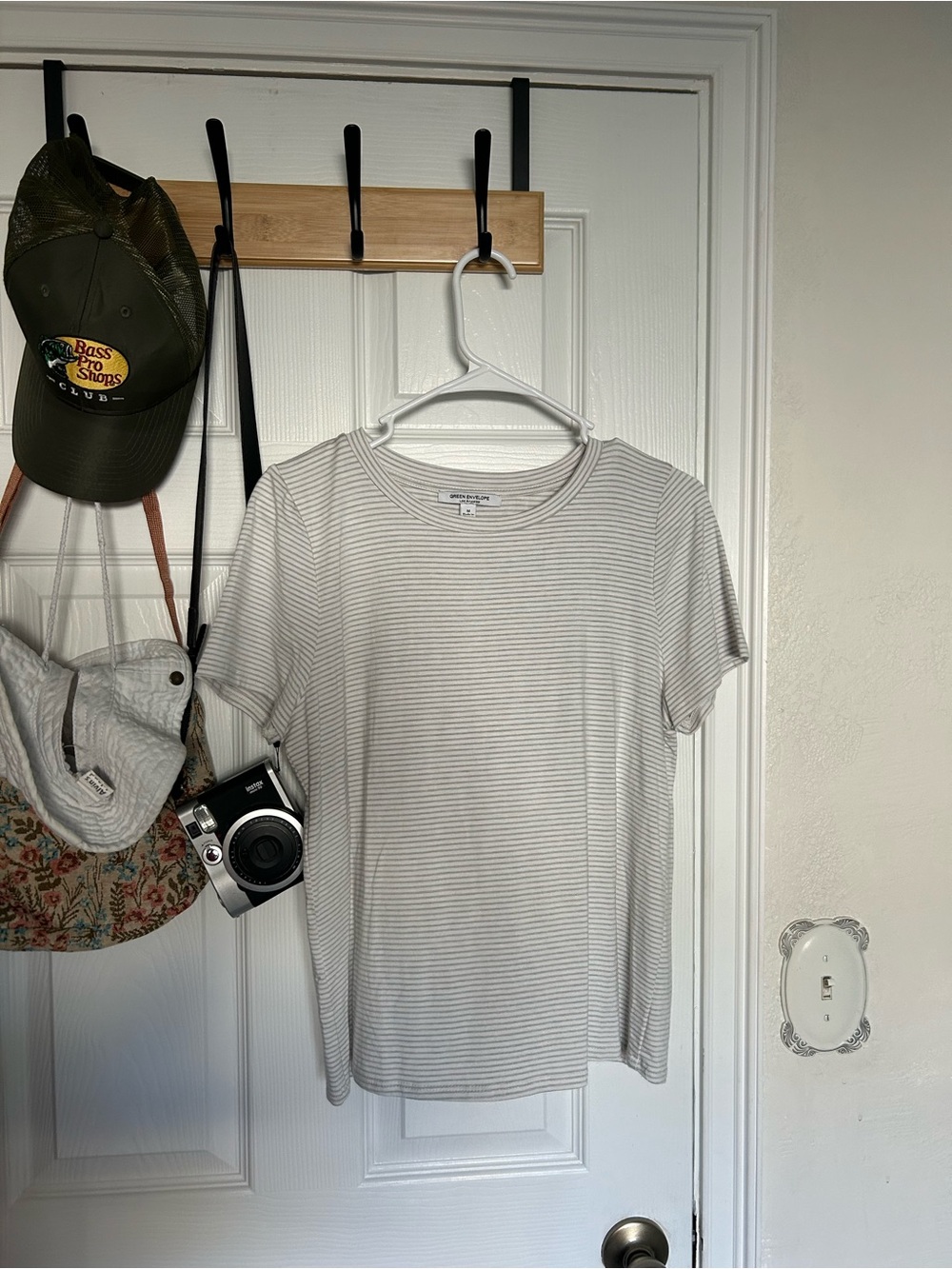 Green Envelope Soft Striped Tee
